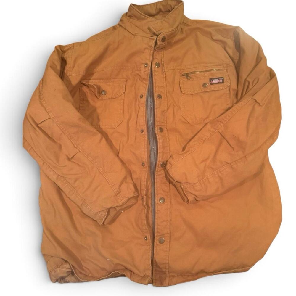Dickies Brown Duck Canvas Insulated Work Jacket XL 46-48